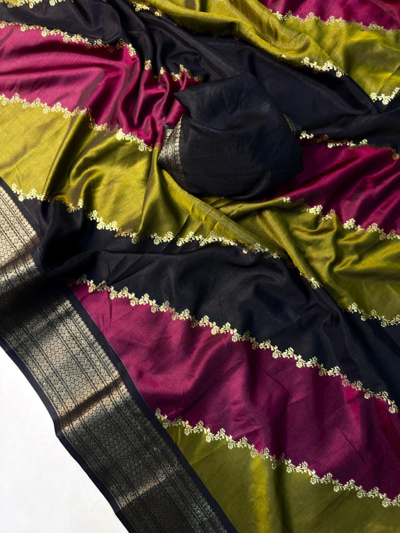 Super Dola Recco Jari Saree with Premium Pallu