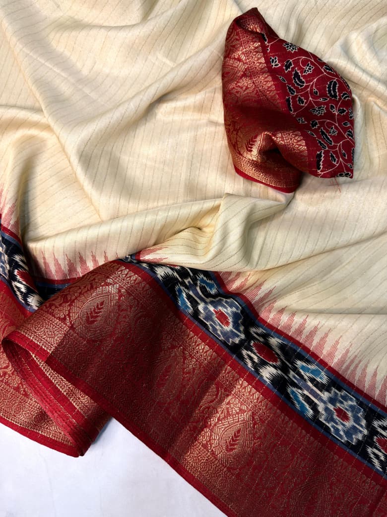 Super Dola Recco Jari Saree with Premium Pallu