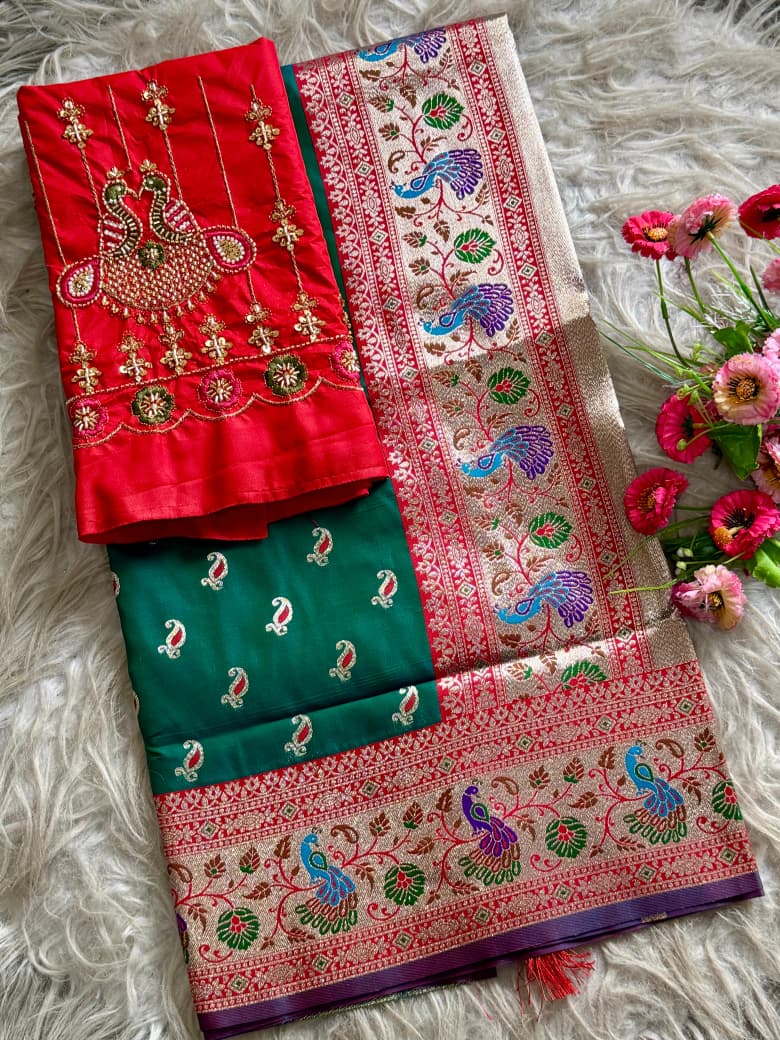 Contrast Kalanjali Paithani  Super Hit New Catalogue Launch