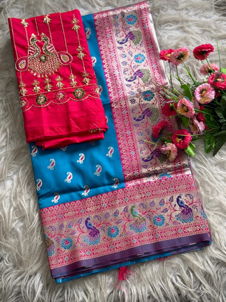 Contrast Kalanjali Paithani  Super Hit New Catalogue Launch