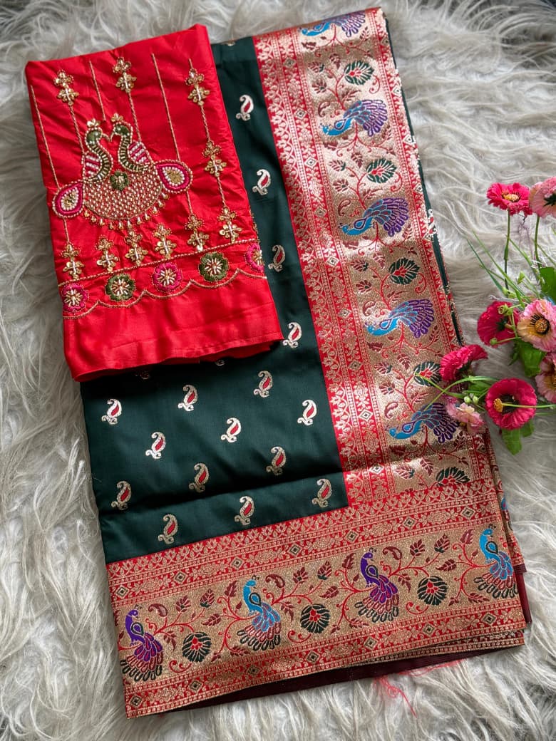 Contrast Kalanjali Paithani  Super Hit New Catalogue Launch