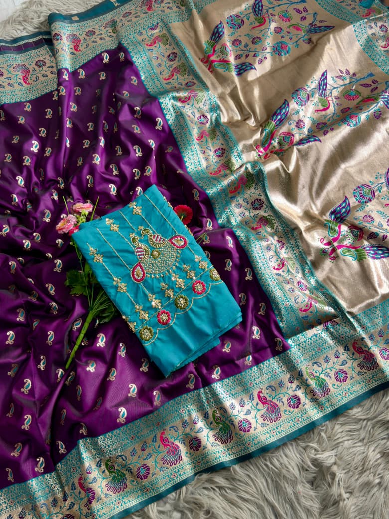 Contrast Kalanjali Paithani  Super Hit New Catalogue Launch