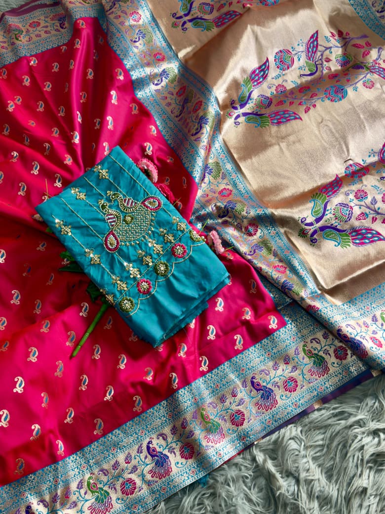 Contrast Kalanjali Paithani  Super Hit New Catalogue Launch