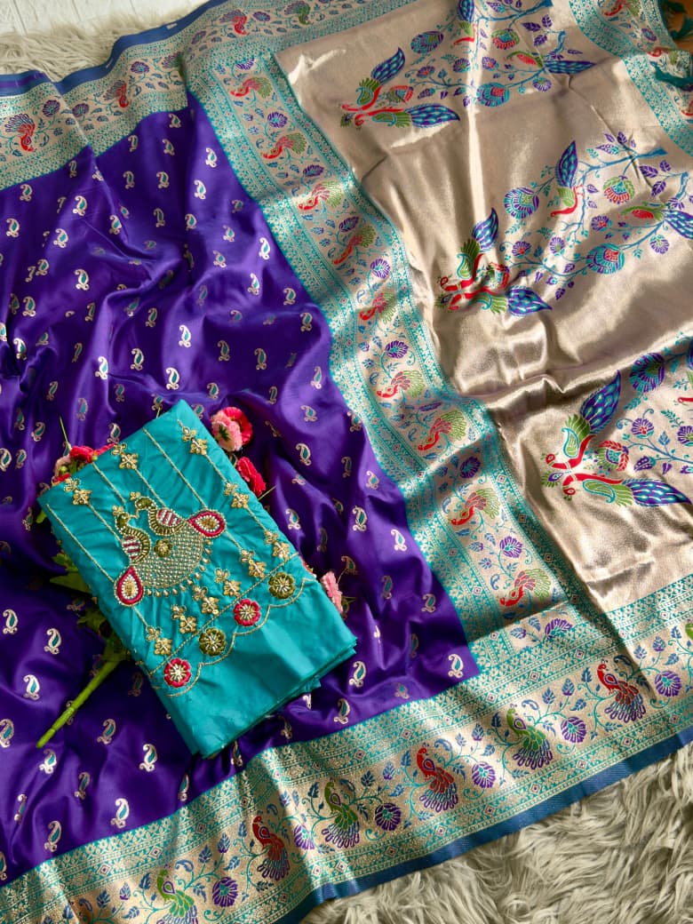 Contrast Kalanjali Paithani  Super Hit New Catalogue Launch