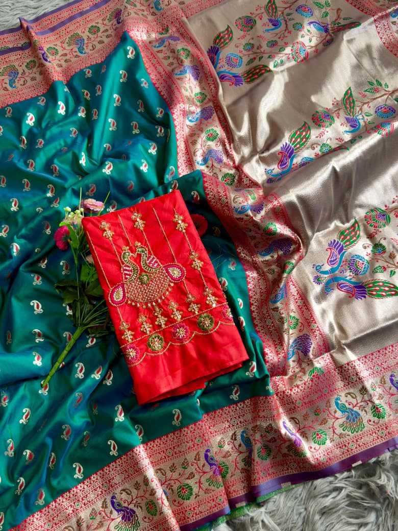 Contrast Kalanjali Paithani  Super Hit New Catalogue Launch