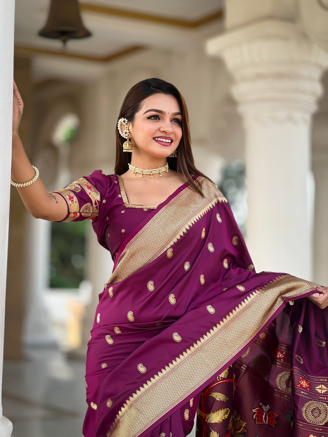 raditional Weaves Modern Royalty SAREE