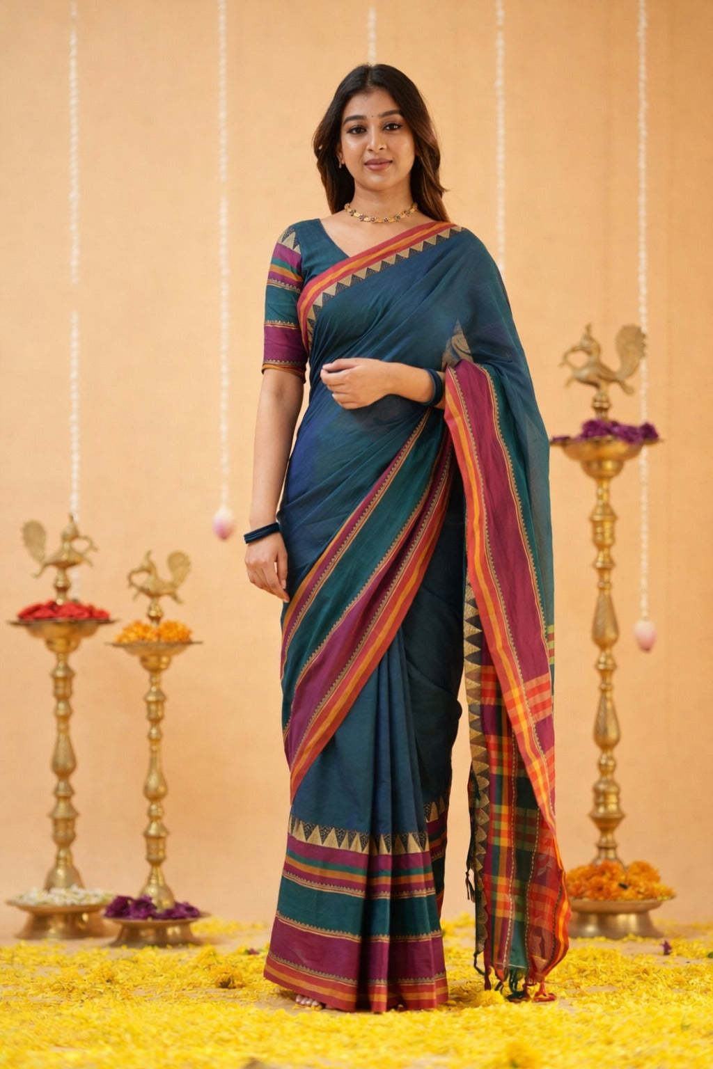 Premium Kanchi Cotton Soft Silk Saree