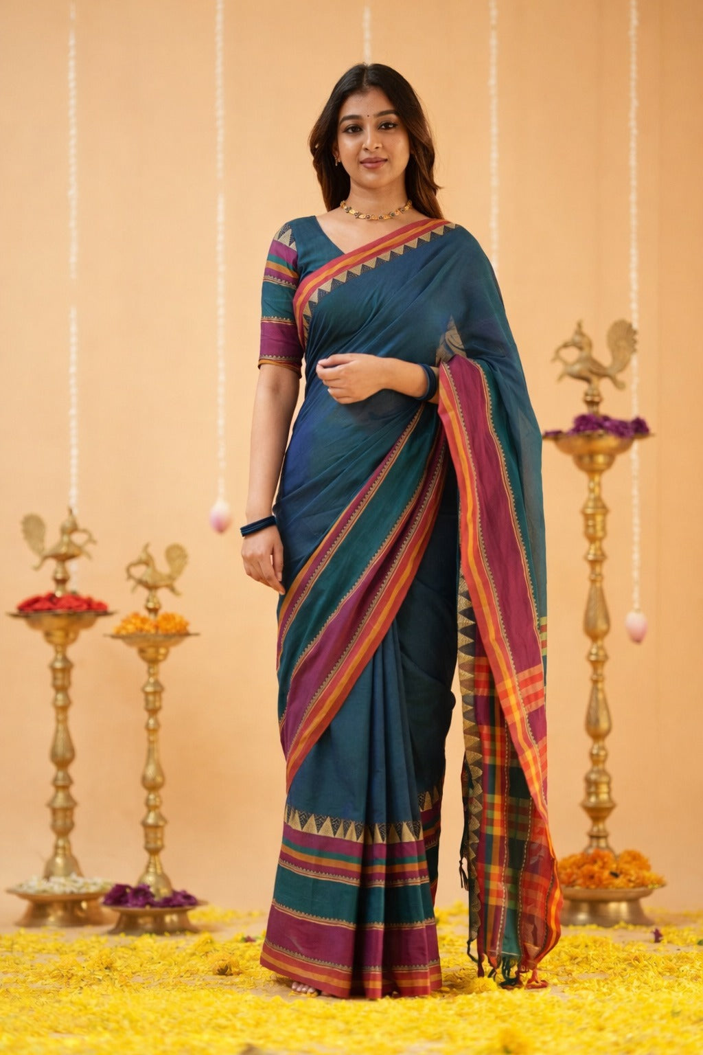 Premium Kanchi Cotton Soft Silk Saree