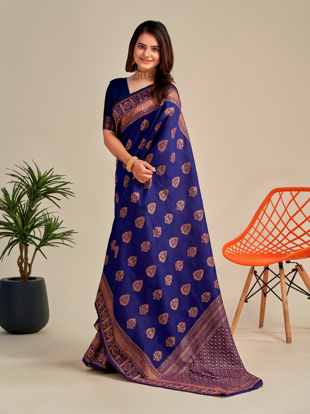 Banarasi Soft Silk Zari Woven Jacquard Saree