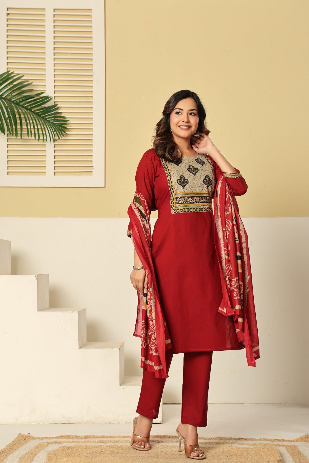 New Superb Catalog Launch Premium Dhabu Cotton Kurti Set