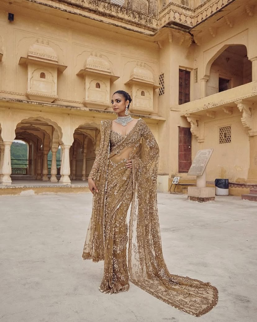 New Trending Bollywood Blockbuster Sequins Saree – Fresh Launch