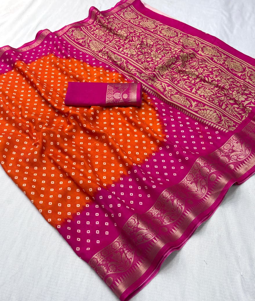 Classic Dola Silk Kalamkari Printed Saree