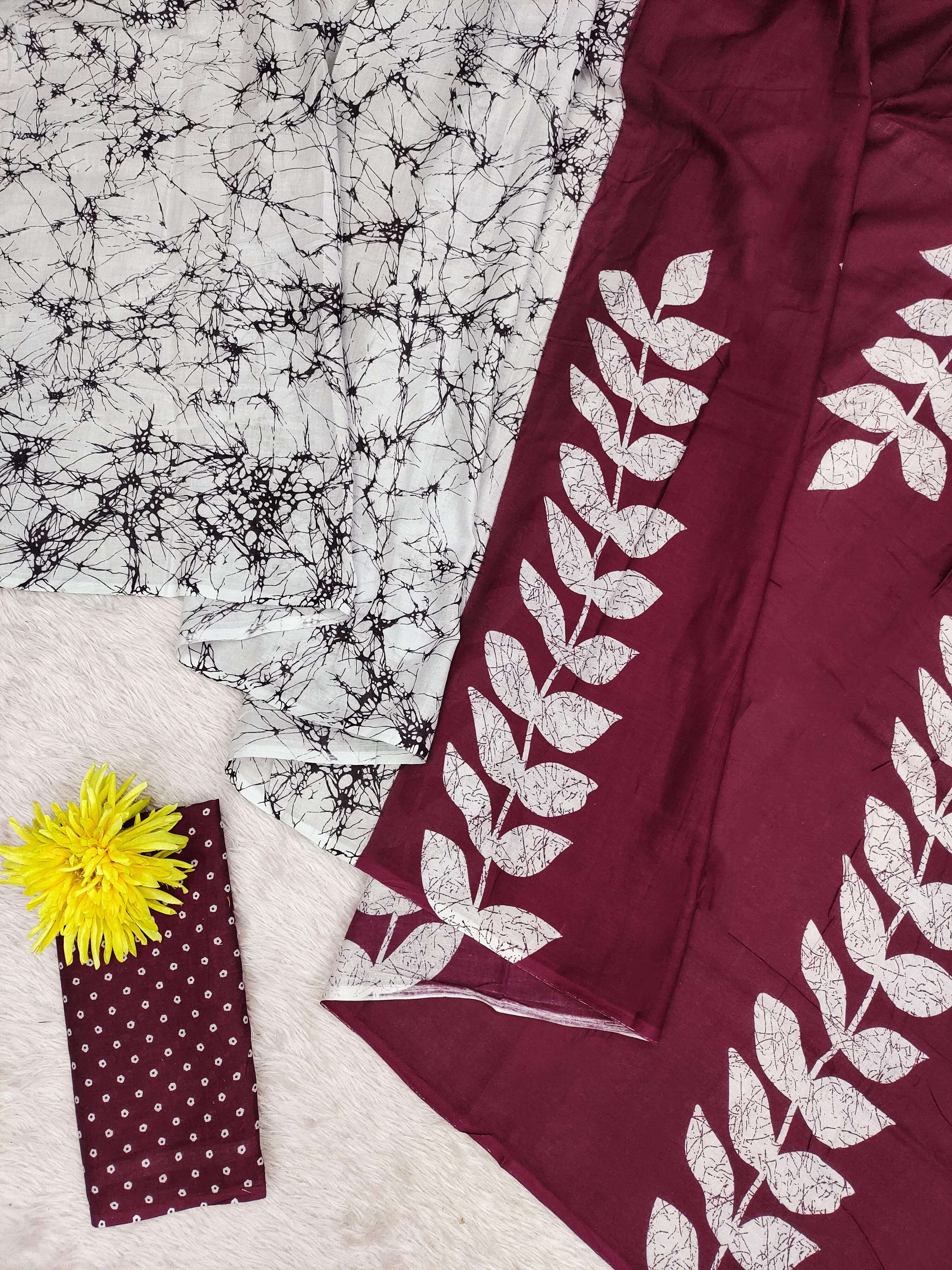 Bagru Block Print Mulmul Cotton Sarees