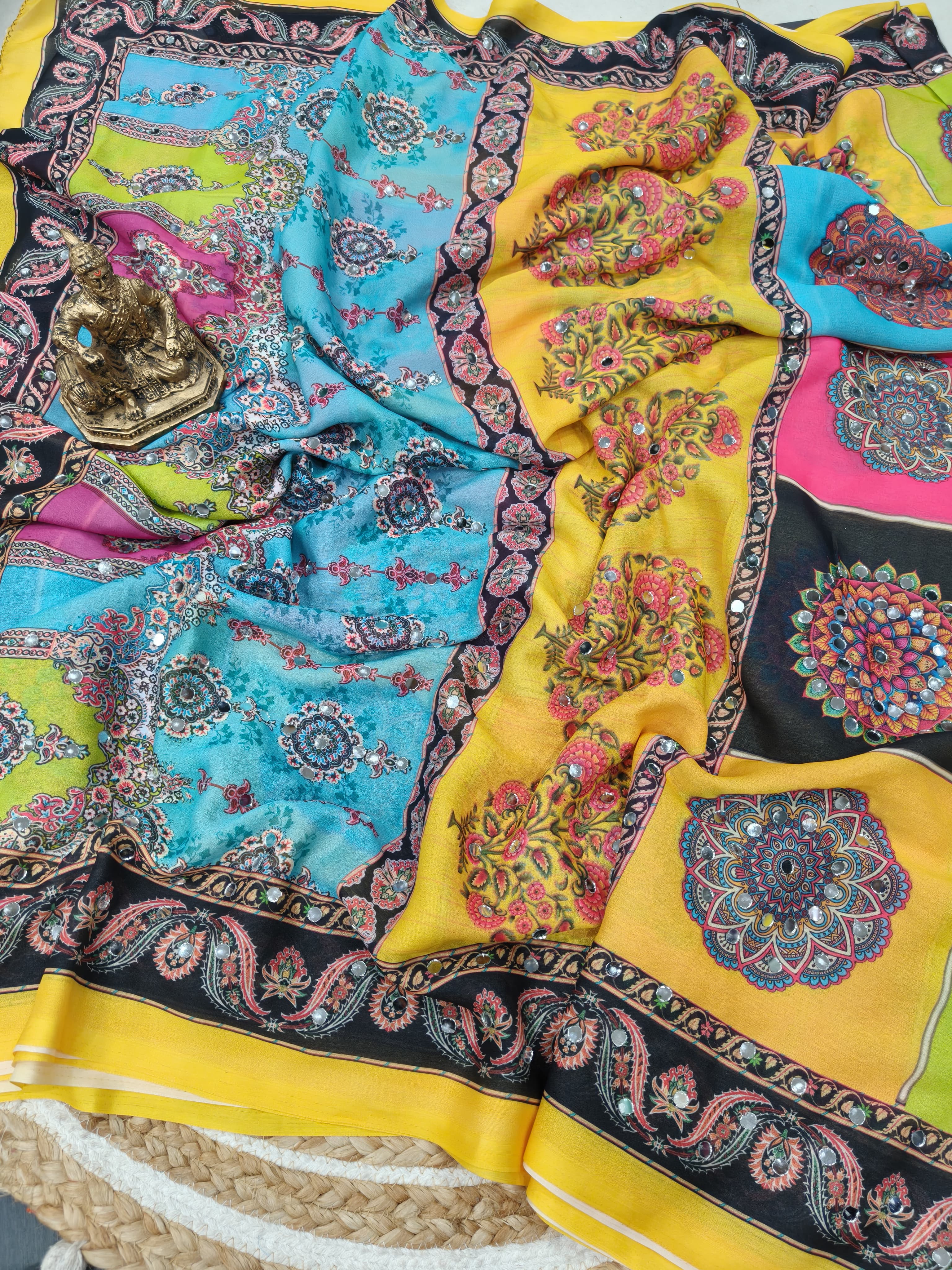 New Arrival Marshmellow Georgette Saree