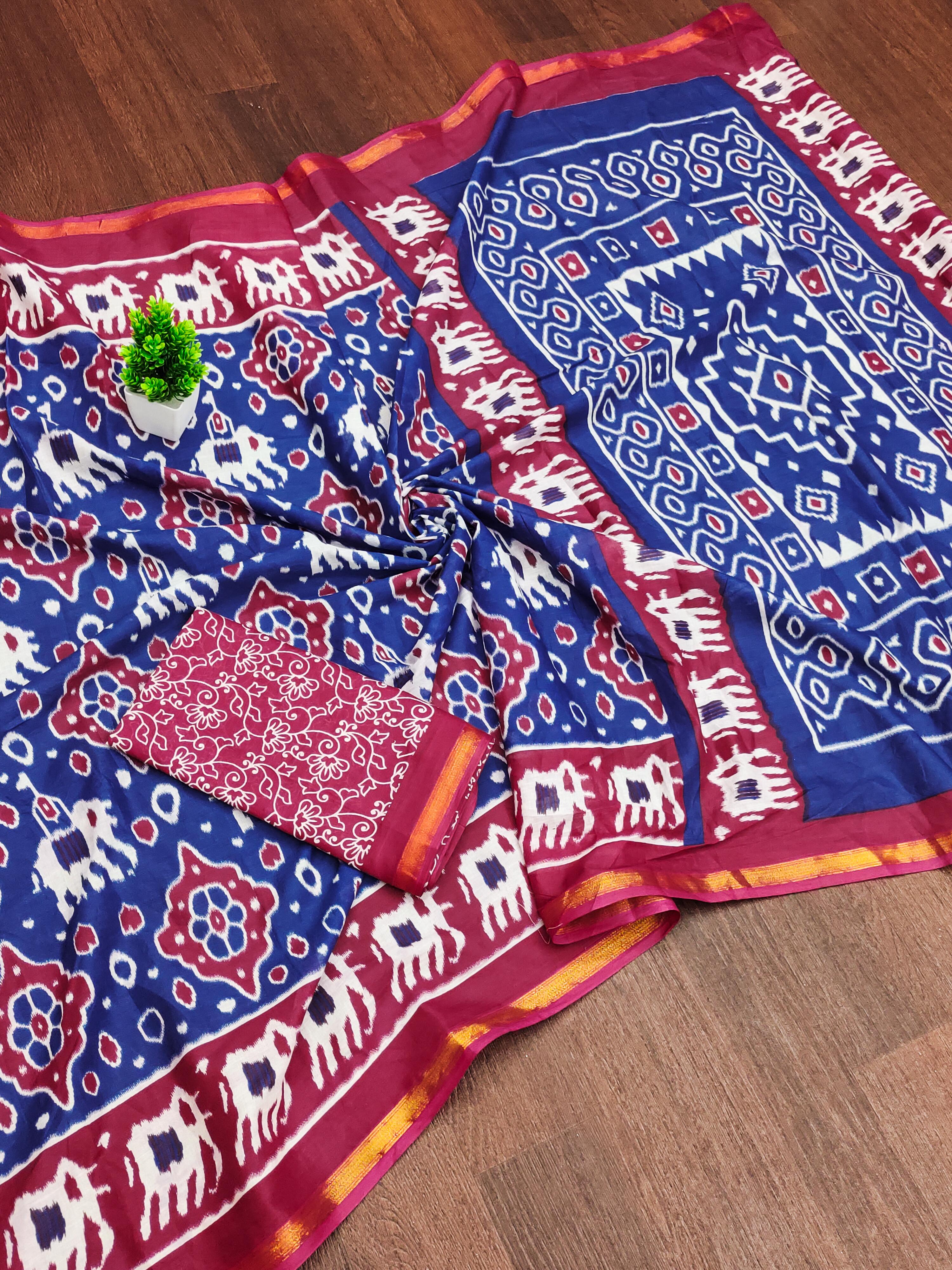 New Design  Premium Mulmul Cotton Saree