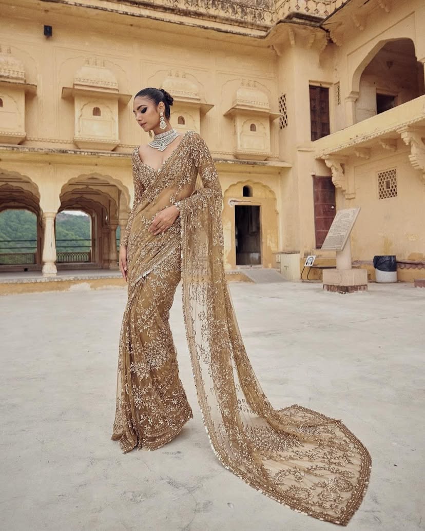 New Trending Bollywood Blockbuster Sequins Saree – Fresh Launch