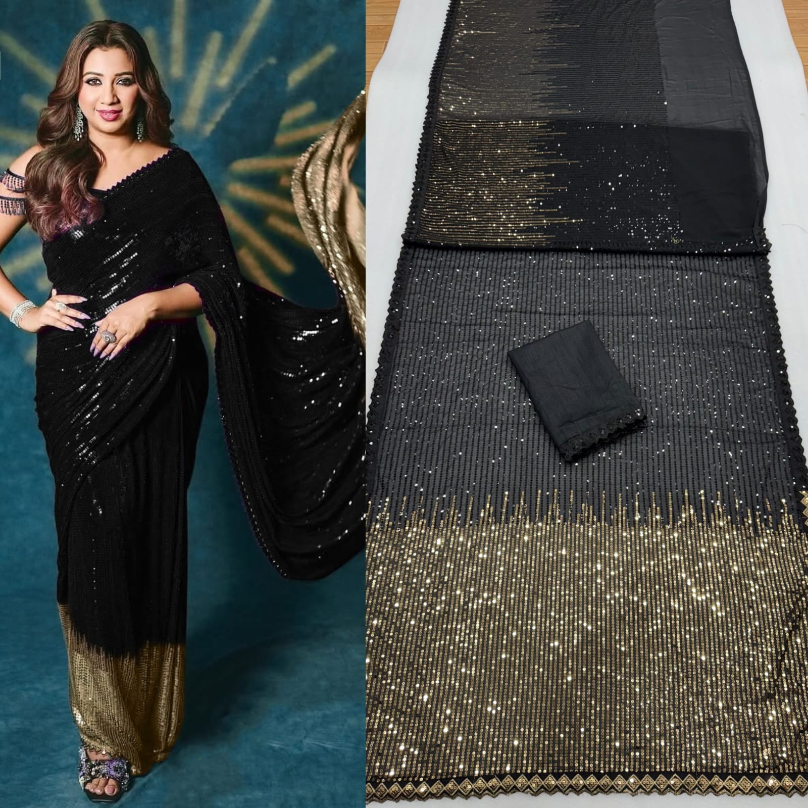 Bollywood Blockbuster Sequins Saree Special Edition Launch