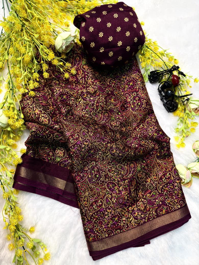 Kashmiri Cotton Silk Saree Collection