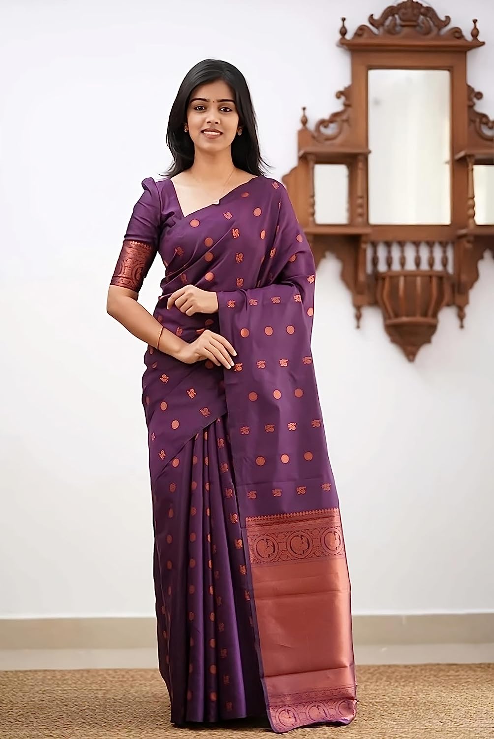 Banarasi Soft Silk Saree with Elegant Zari Work