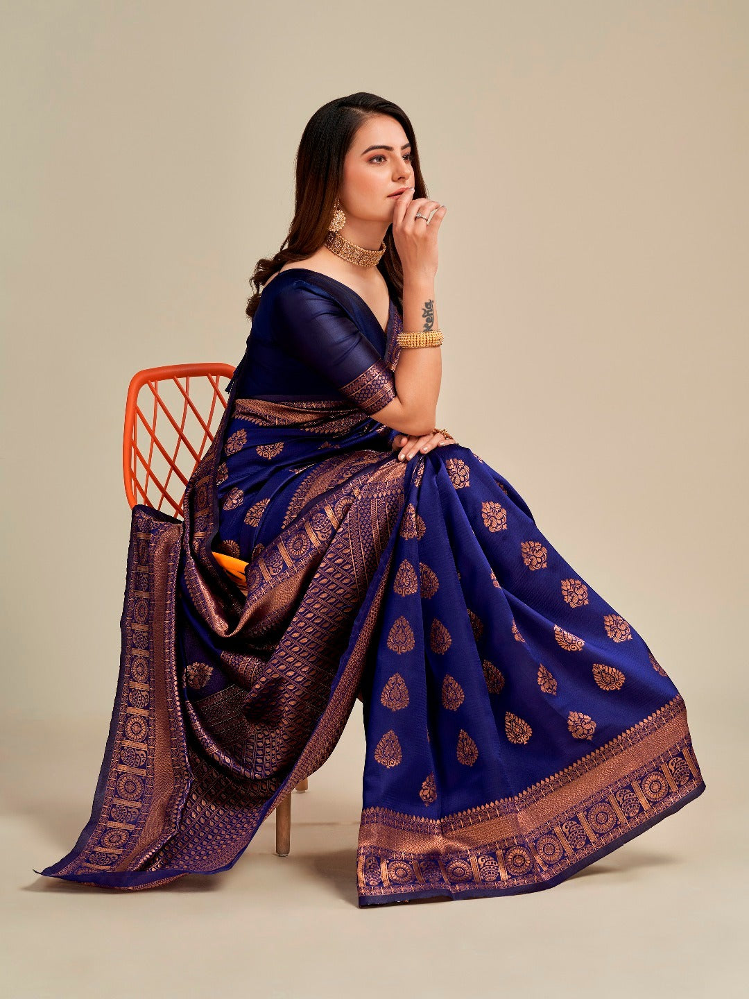 Banarasi Soft Silk Zari Woven Jacquard Saree