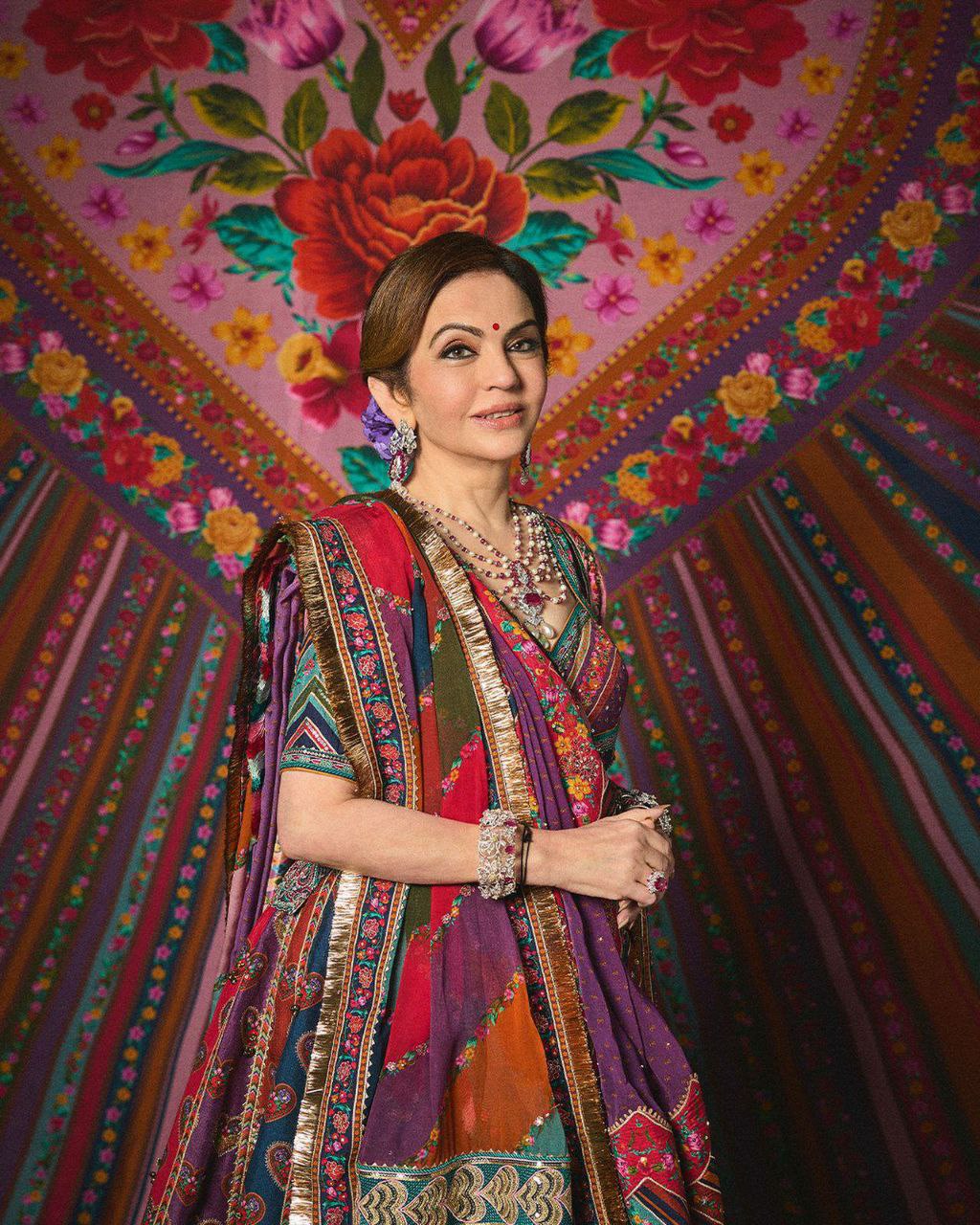 Heavy Muslin Cotton Digital Print Lehenga Choli Set with Gota Patti Lace