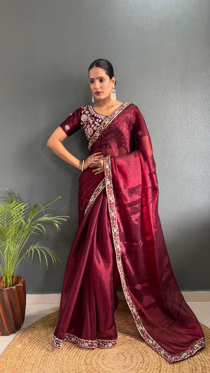 Presenting You the Most Beautiful Latest Full Handwork Saree Collection