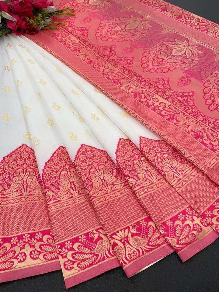 Premium Banarasi Lichi Silk Saree
