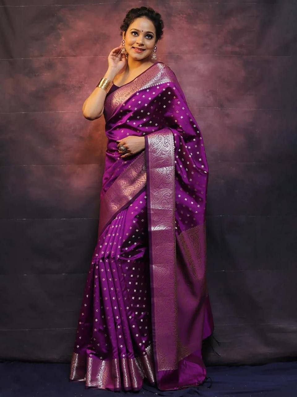 Premium Soft Lichi Silk Saree