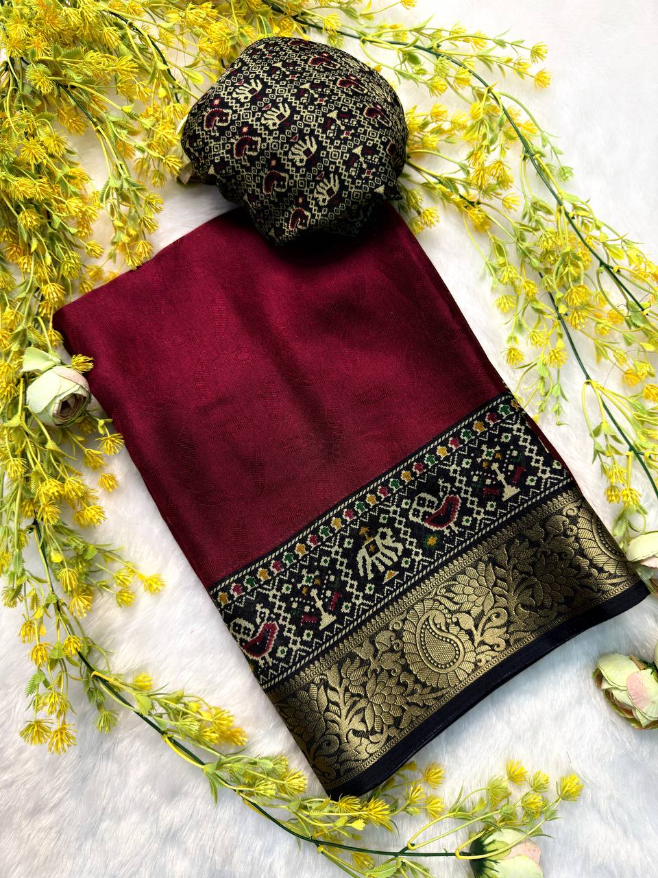 Premium Marshmellow Silk Saree – Soft & Elegant Collection