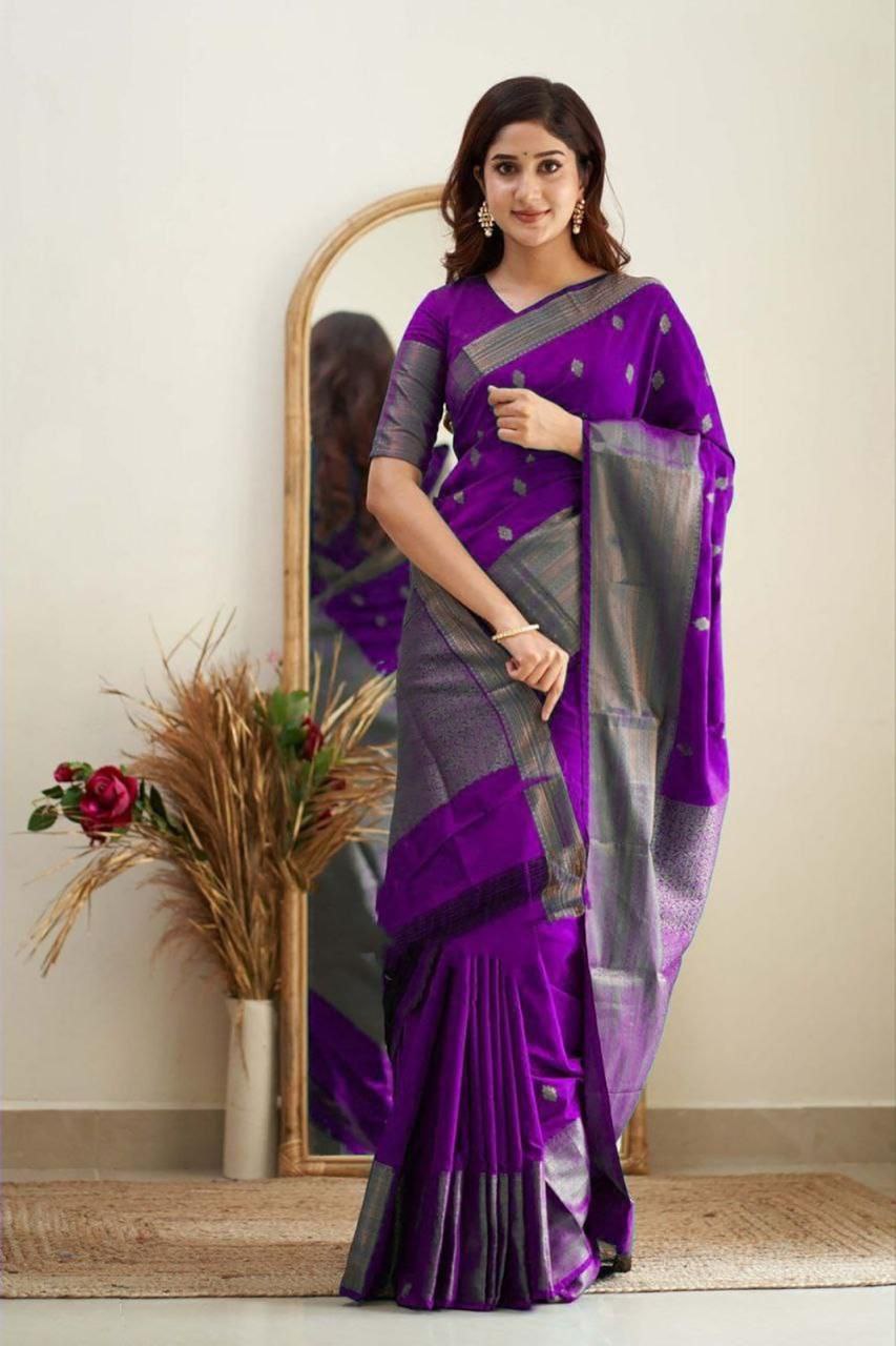 Banarasi Soft Lichi Silk Saree