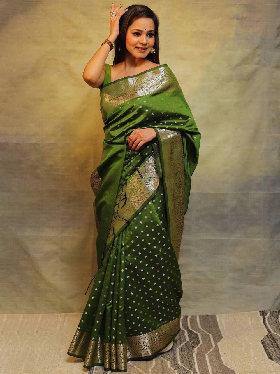 Premium Soft Lichi Silk Saree