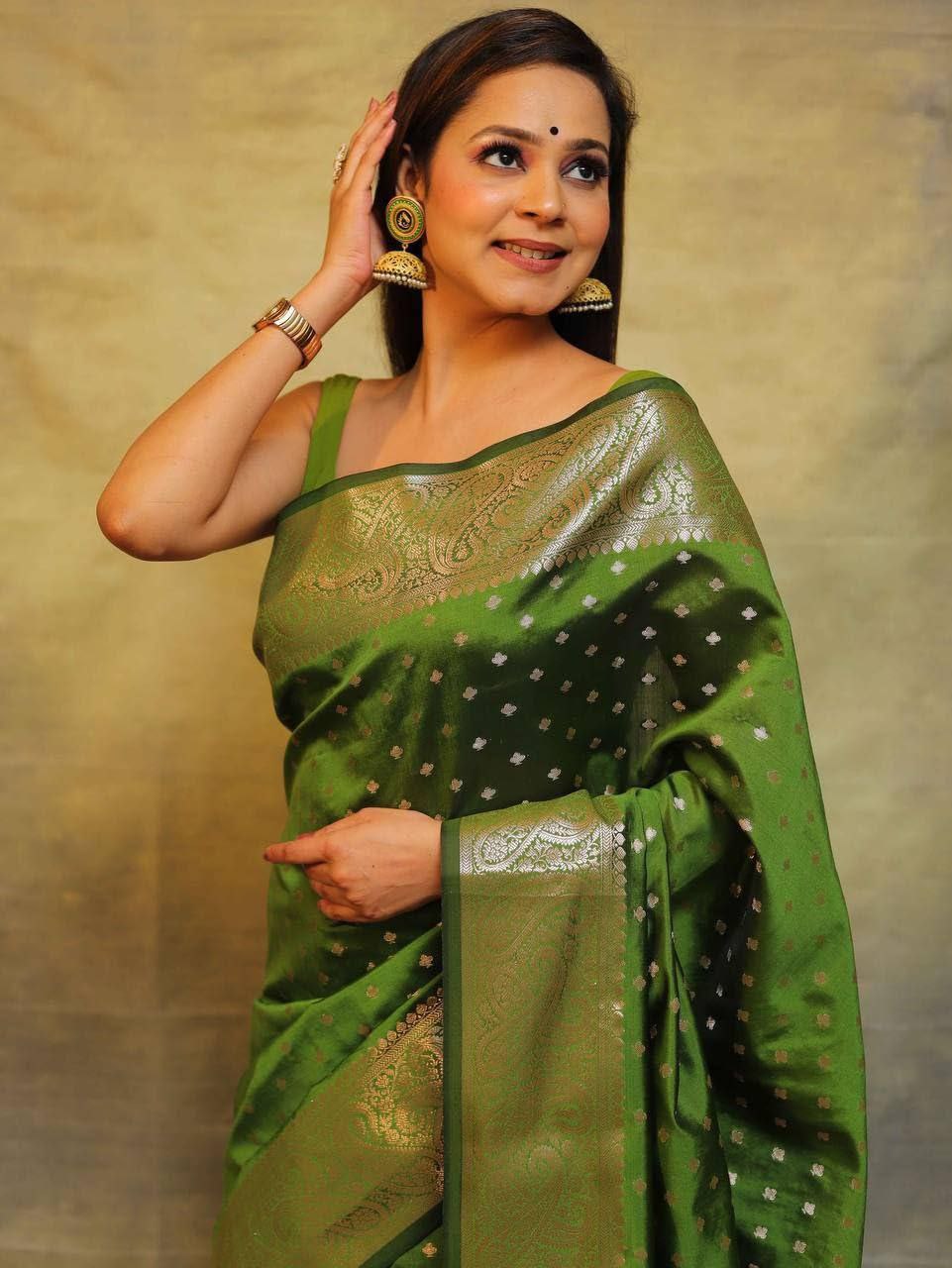 Premium Soft Lichi Silk Saree