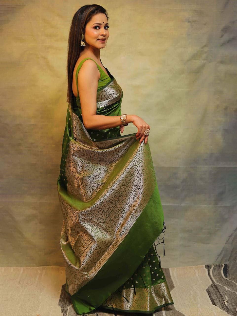 Premium Soft Lichi Silk Saree