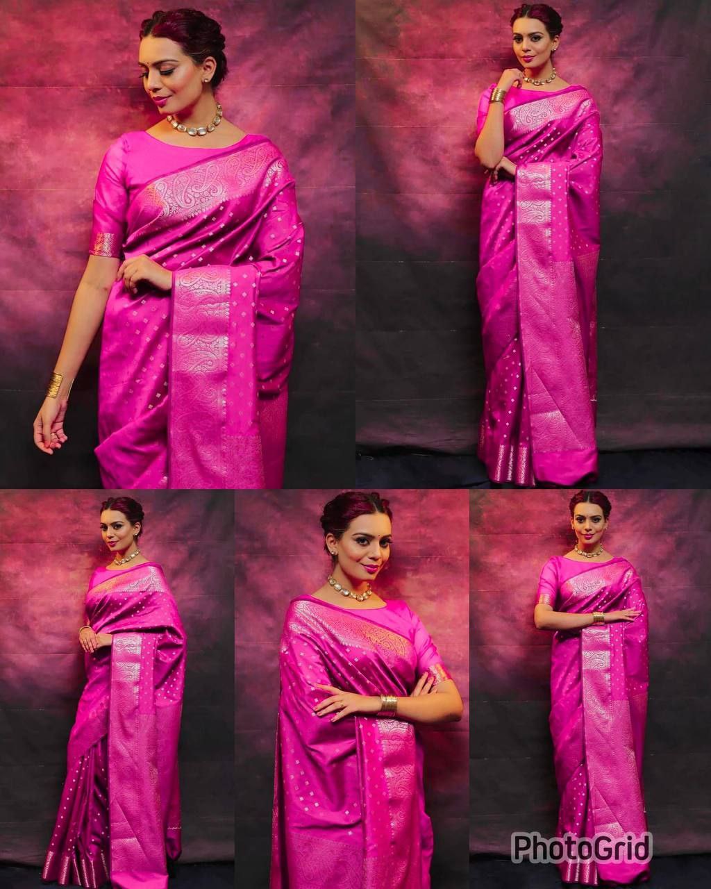 Premium Soft Lichi Silk Saree