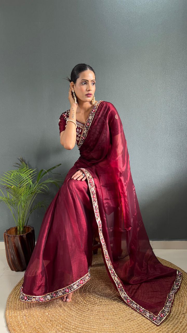 Presenting You the Most Beautiful Latest Full Handwork Saree Collection