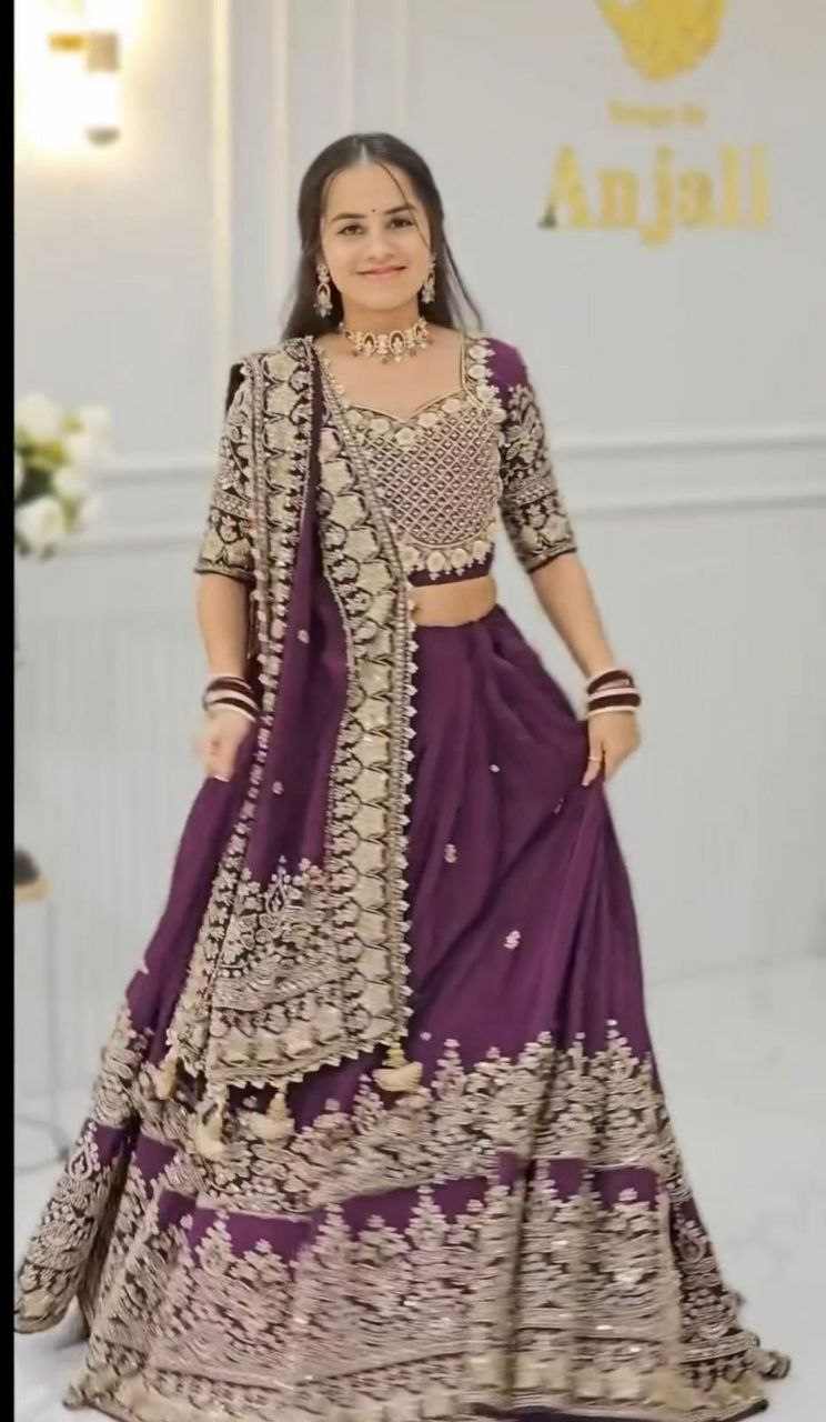 Designer Embroidered Lehenga Choli Set