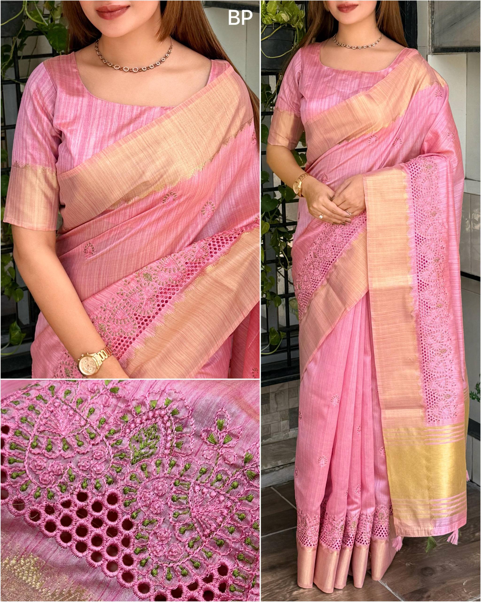 Elegant Assam Silk Cutwork Saree Collection