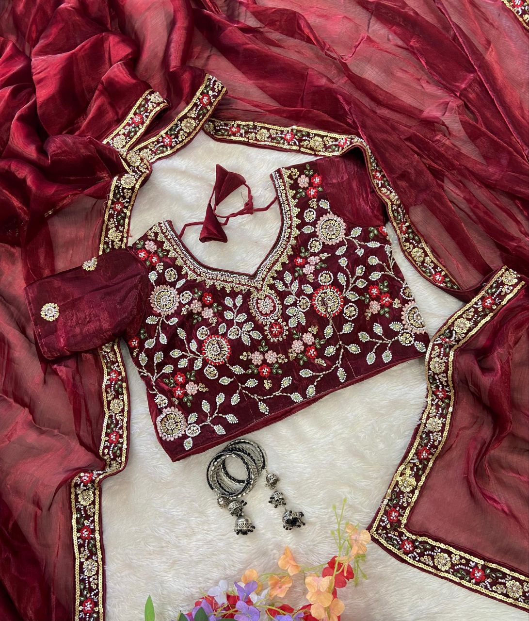 Presenting You the Most Beautiful Latest Full Handwork Saree Collection