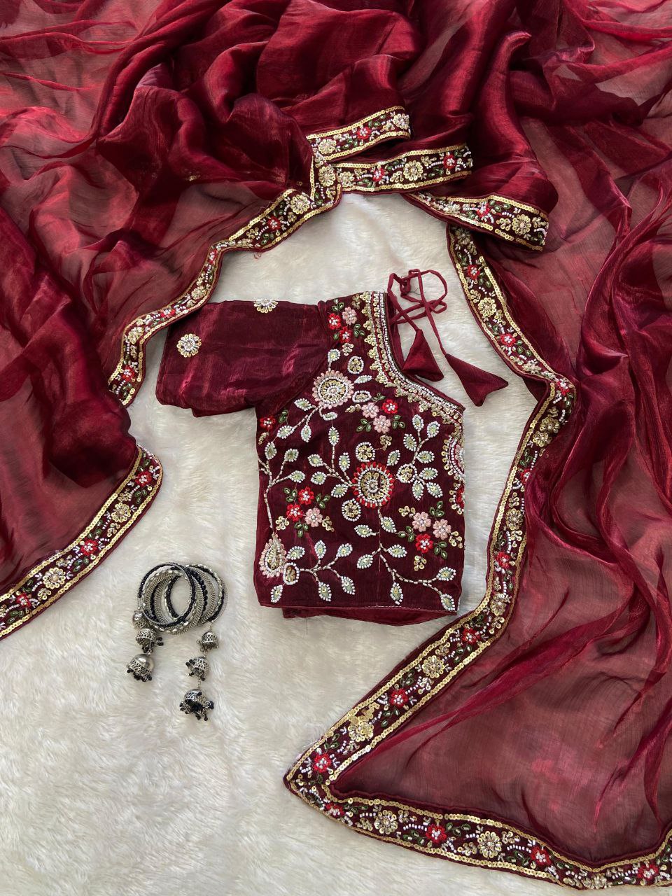 Presenting You the Most Beautiful Latest Full Handwork Saree Collection