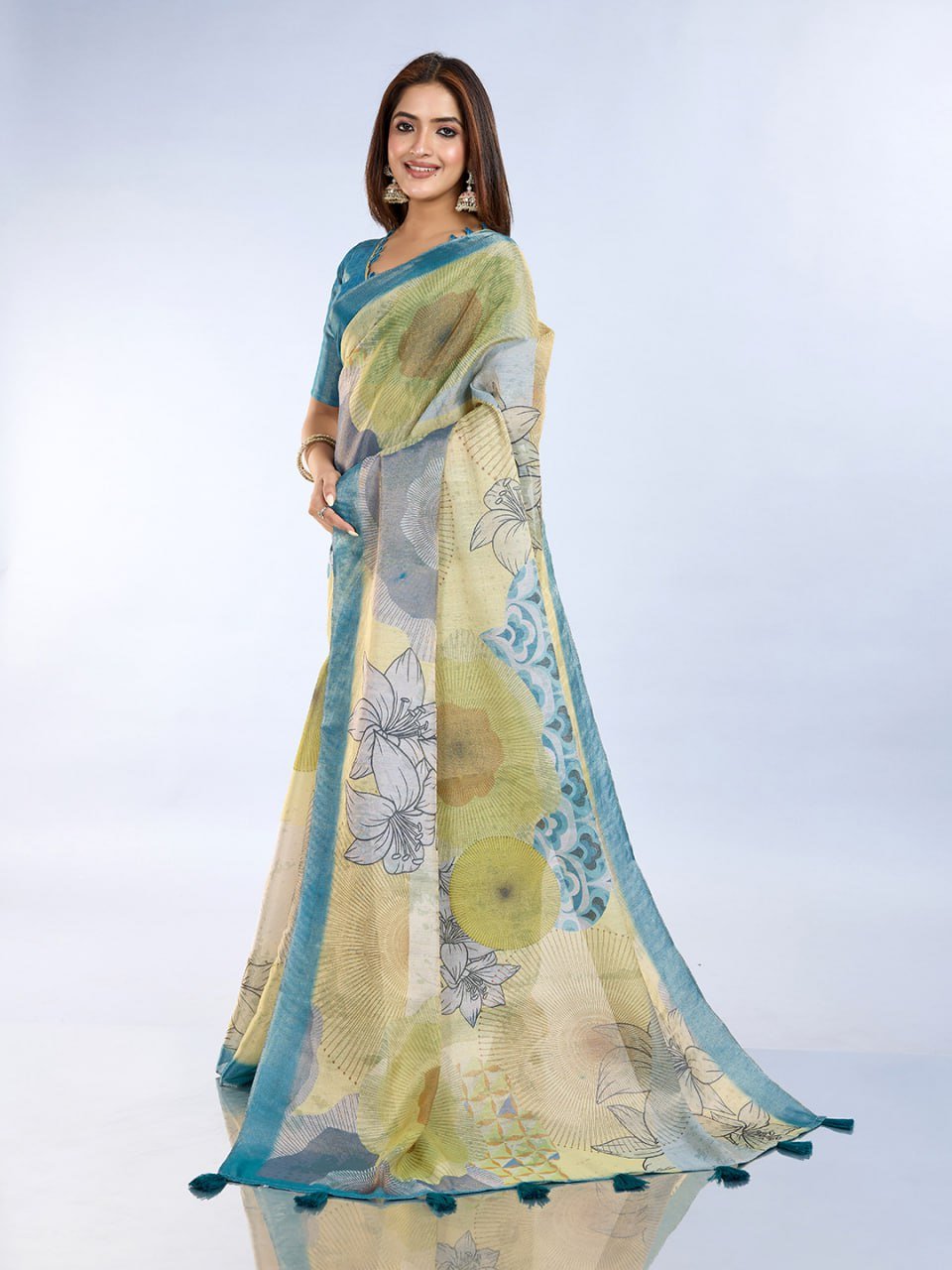 Floral & Abstract Erode Anmol Silk Saree
