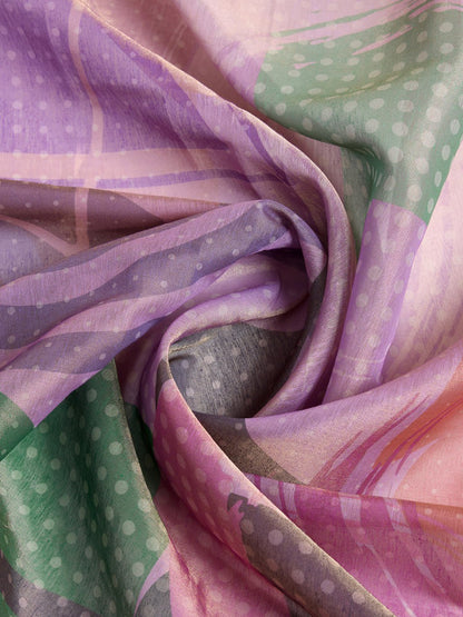 Pastel Floral Erode Anmol Silk Saree