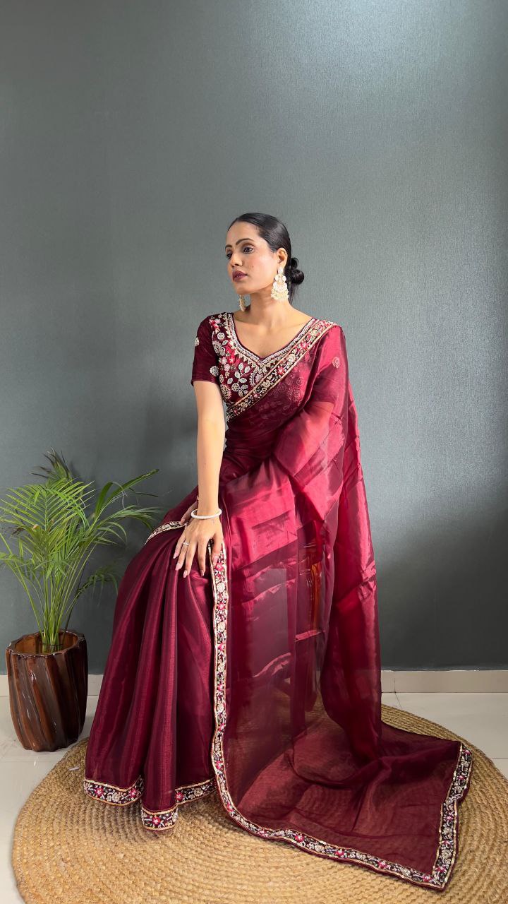 Presenting You the Most Beautiful Latest Full Handwork Saree Collection