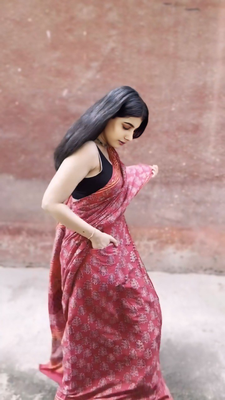 Premium Ready to Wear Mul Cotton Printed Saree with Pocket