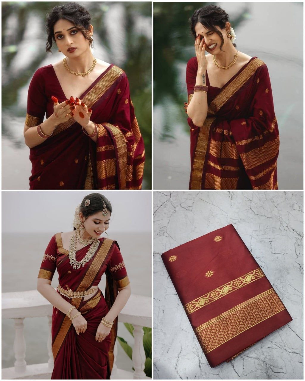 Banarasi Soft Lichi Silk Saree with Rich Pallu & Jacquard Work