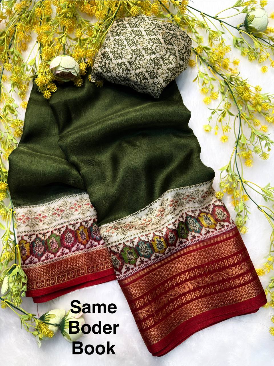 Soft Georgette Saree with Jacquard Border
