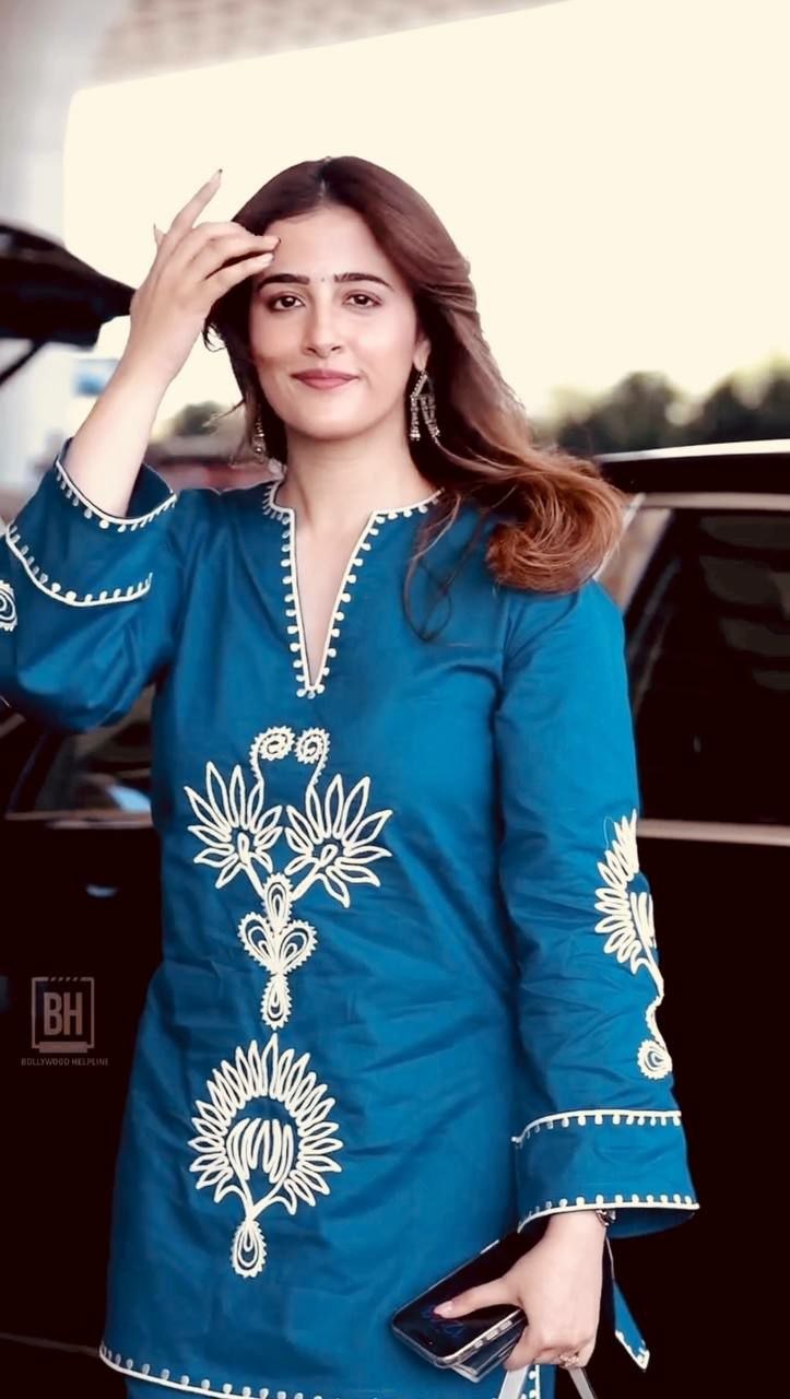 Pur Rayon With Embroidery Thread Work With Sleeves co-ord set