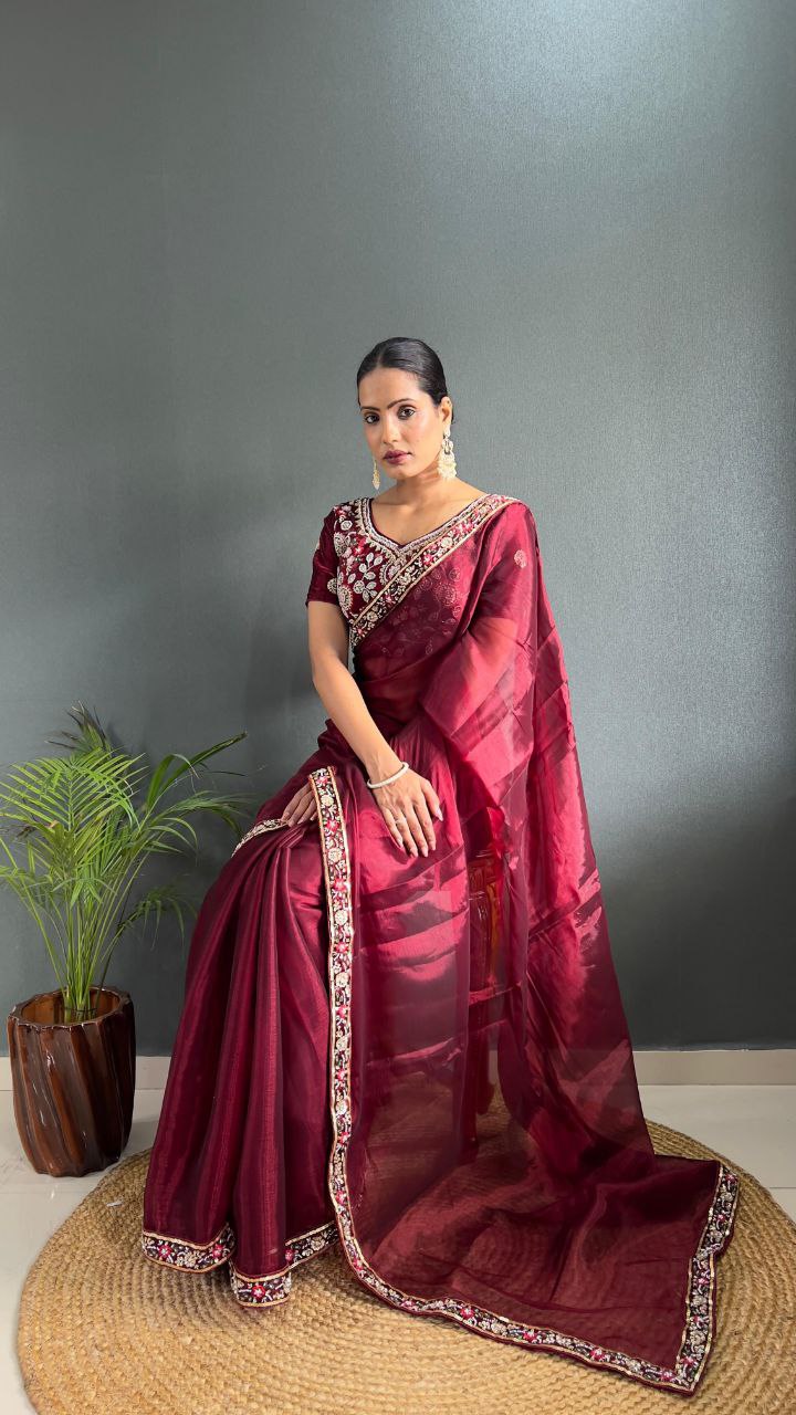 Presenting You the Most Beautiful Latest Full Handwork Saree Collection