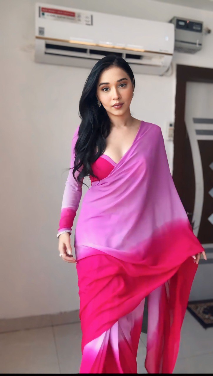 Effortless Style Multicolor Georgette Ready-to-Wear Saree