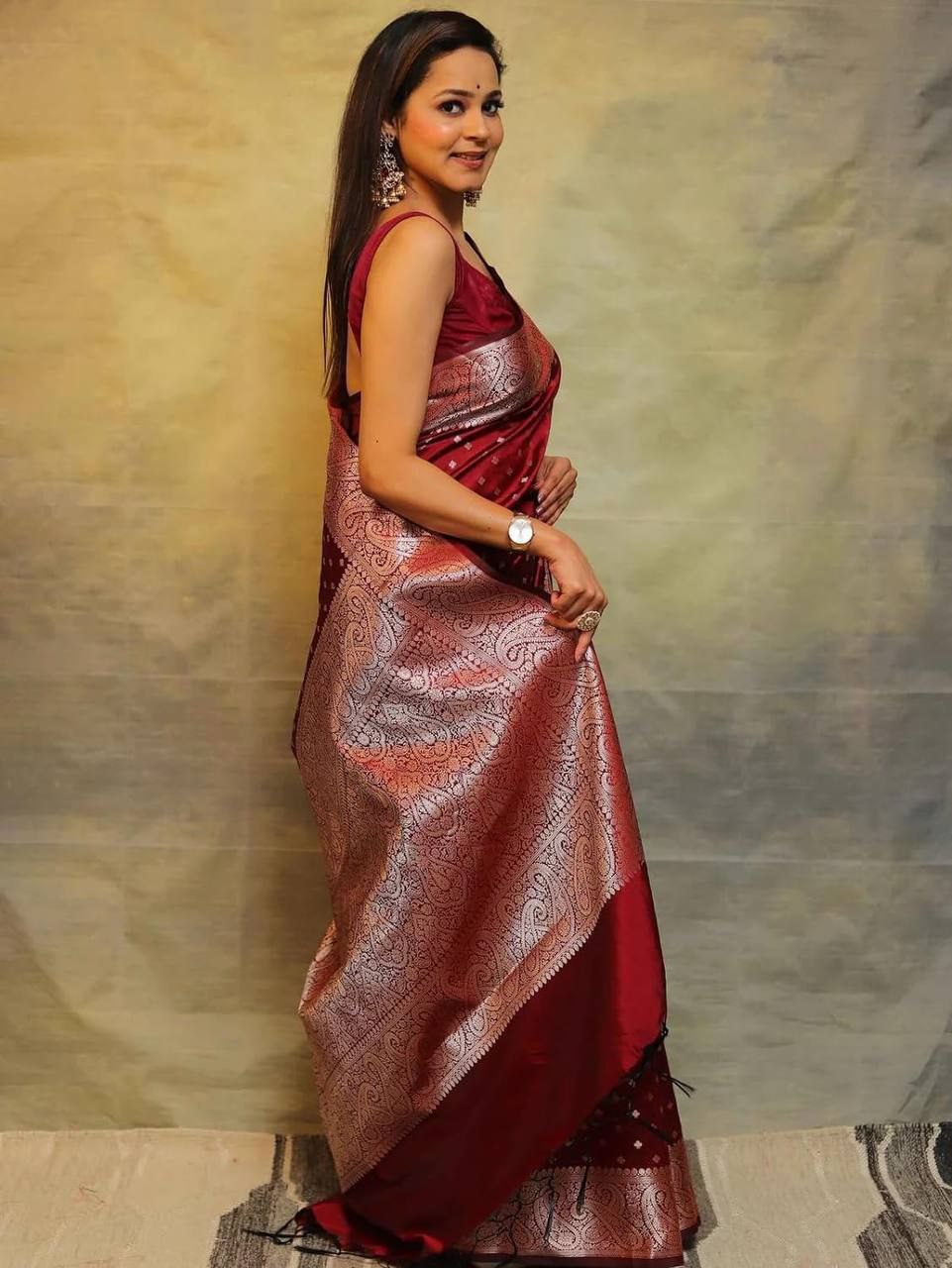 Premium Soft Lichi Silk Saree