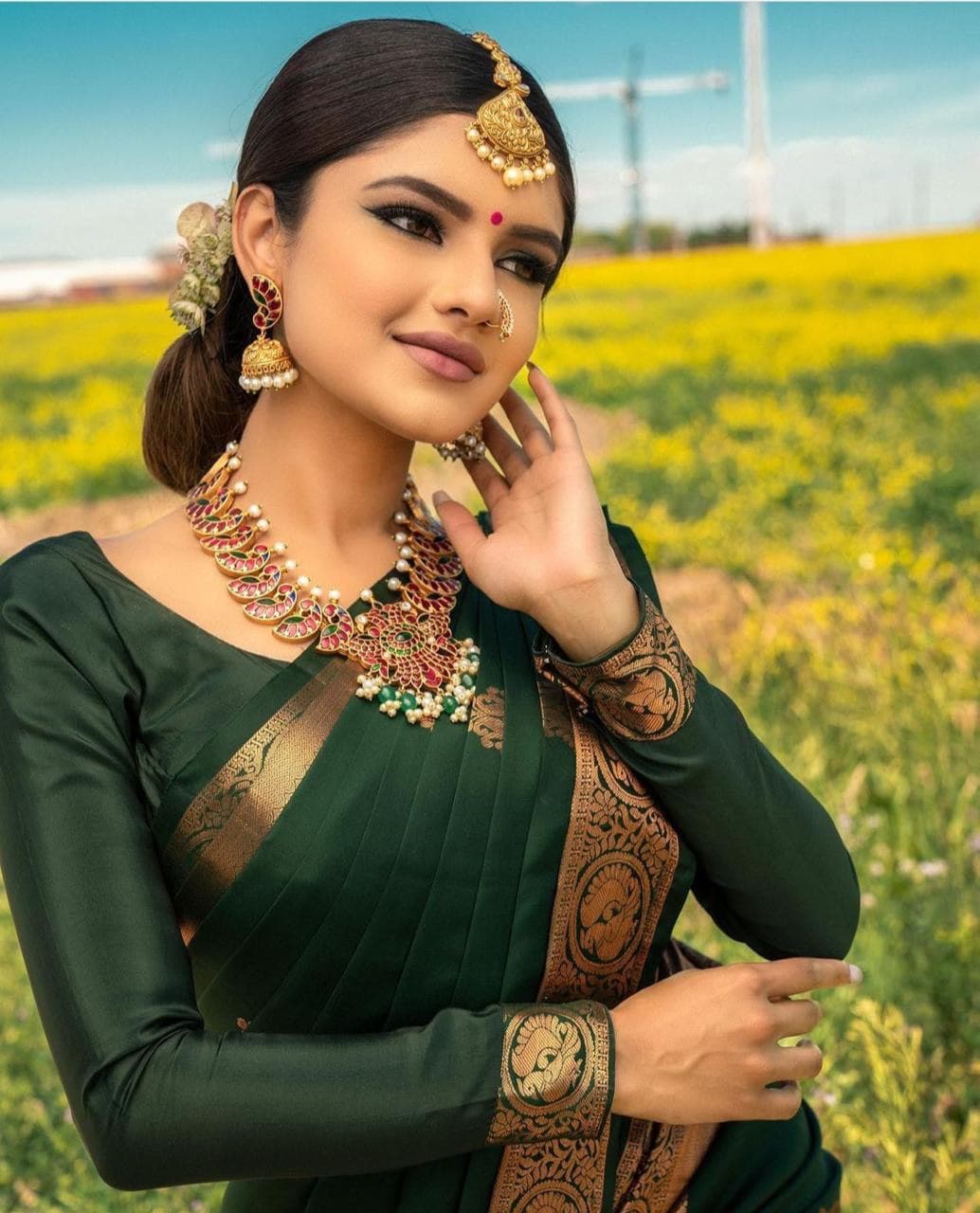 Banarasi Soft Silk Saree with Rich Zari & Jacquard Weave